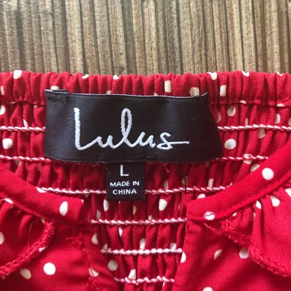 Lulus Polka Dot Crop Top - Picture 3 of 8